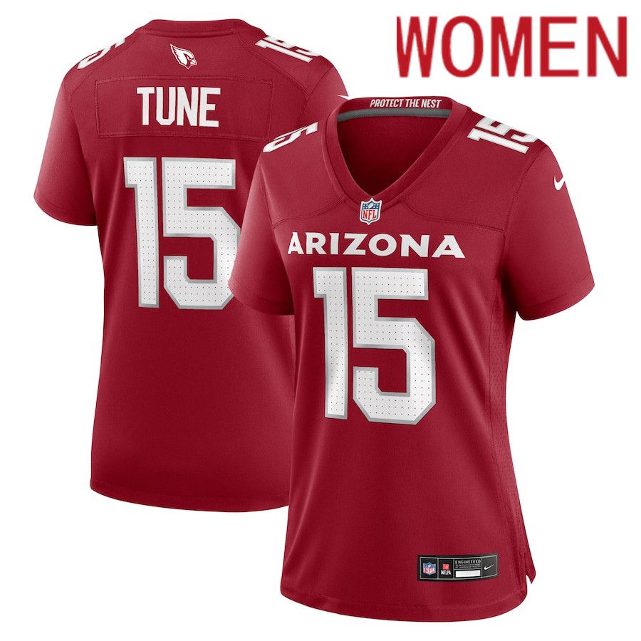 Women Arizona Cardinals #15 Clayton Tune Nike Cardinal Game NFL Jersey